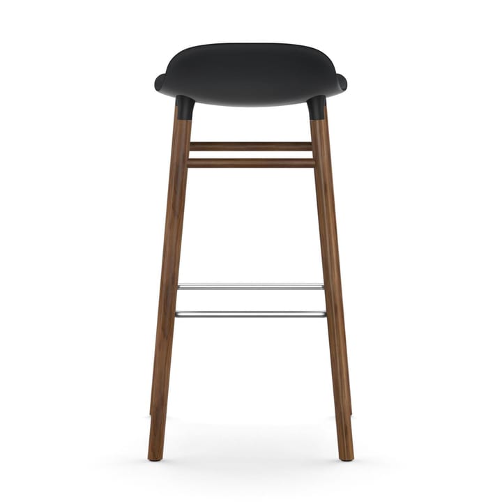 Form Chair barkruk walnoothouten poten - zwart - Normann Copenhagen