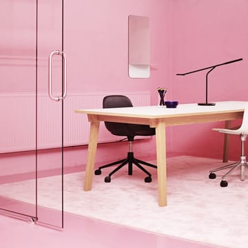 Form chair draaistoel, 5 W bureaustoel - grijs, aluminium, wielen - Normann Copenhagen