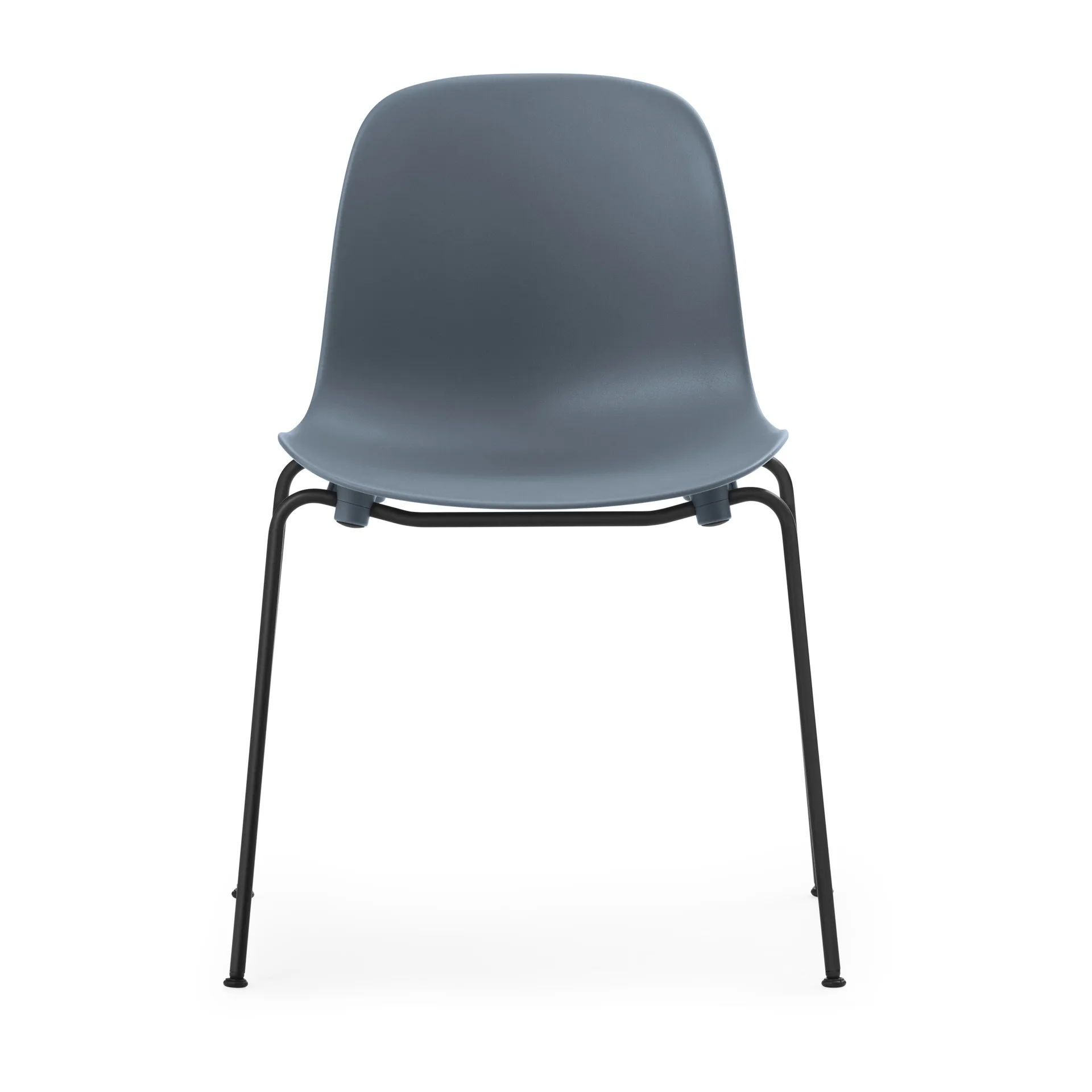 Form Chair stapelbare stoel zwarte poten 2-pack, Blauw,  Normann Copenhagen