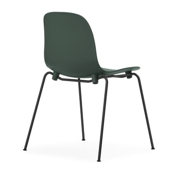 Form Chair stapelbare stoel zwarte poten 2-pack, Groen - undefined - Normann Copenhagen