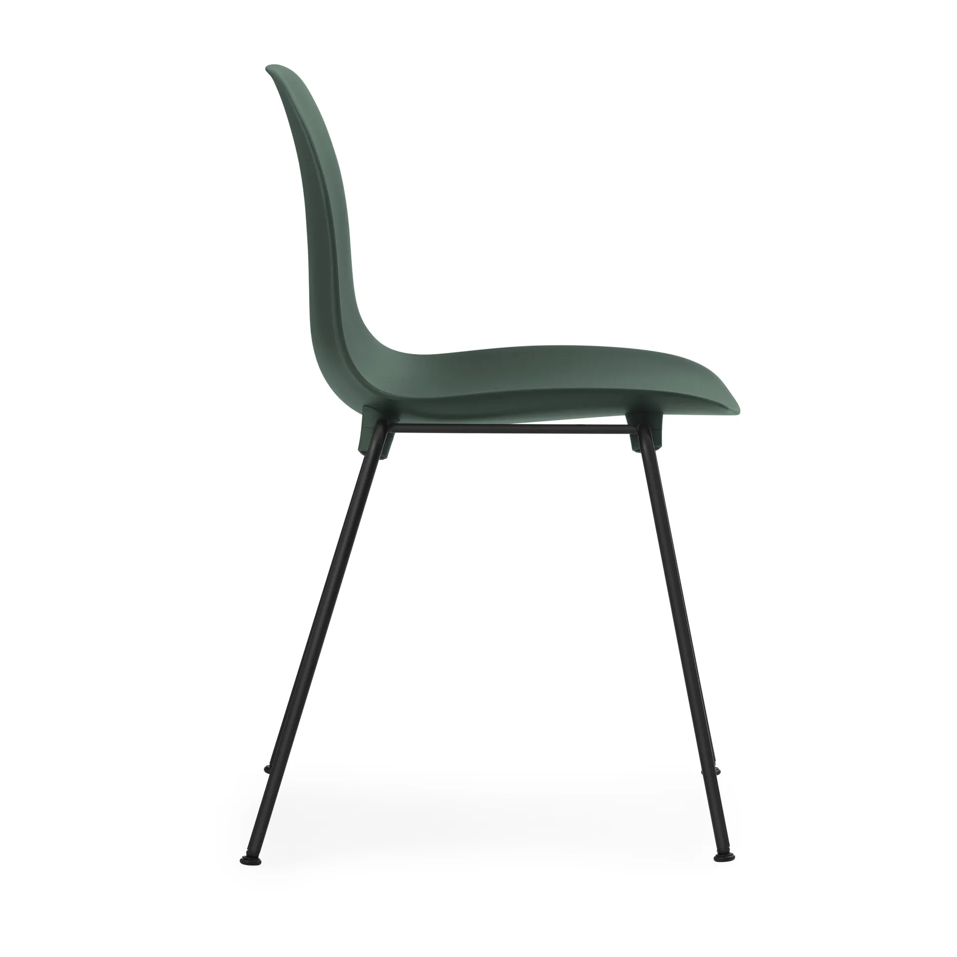 Form Chair stapelbare stoel zwarte poten 2-pack, Groen Normann Copenhagen