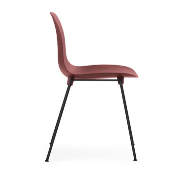 Form Chair stapelbare stoel zwarte poten 2-pack, Rood - Normann Copenhagen