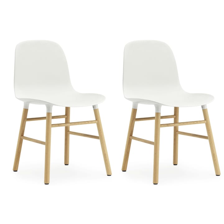 Form Chair stoel eiken poten 2-pack - wit-eiken - Normann Copenhagen