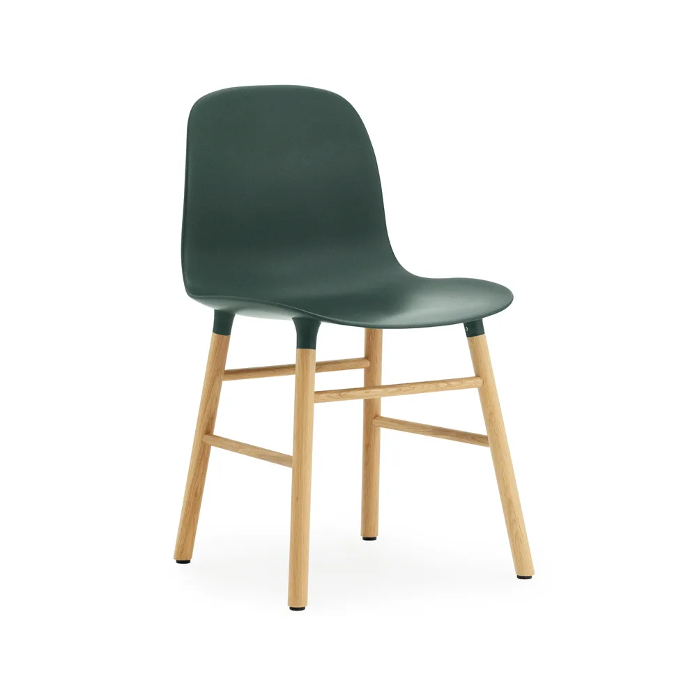 Form Stoel, green, eikenhouten poten Normann Copenhagen