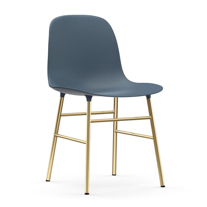 Form stoel messing poten - Blauw - Normann Copenhagen