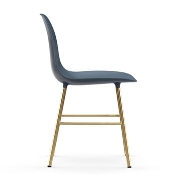 Form stoel messing poten - Blauw - Normann Copenhagen