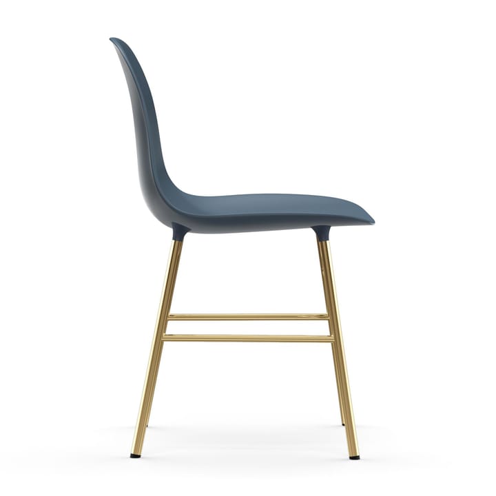 Form stoel messing poten, Blauw Normann Copenhagen