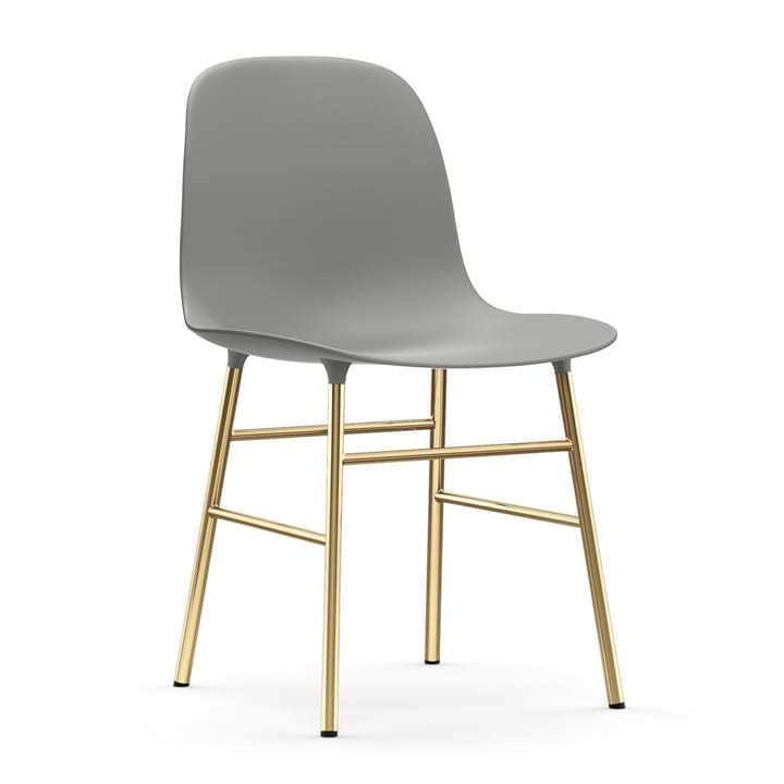 Form stoel messing poten - Grijs - Normann Copenhagen