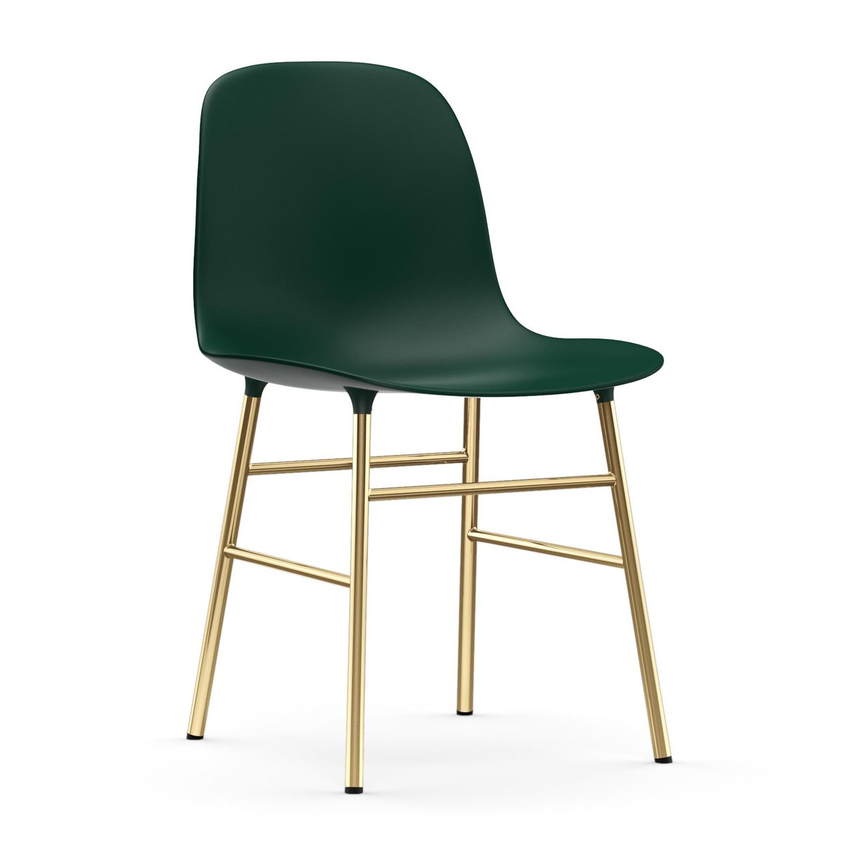 Normann Copenhagen Form stoel messing poten Groen