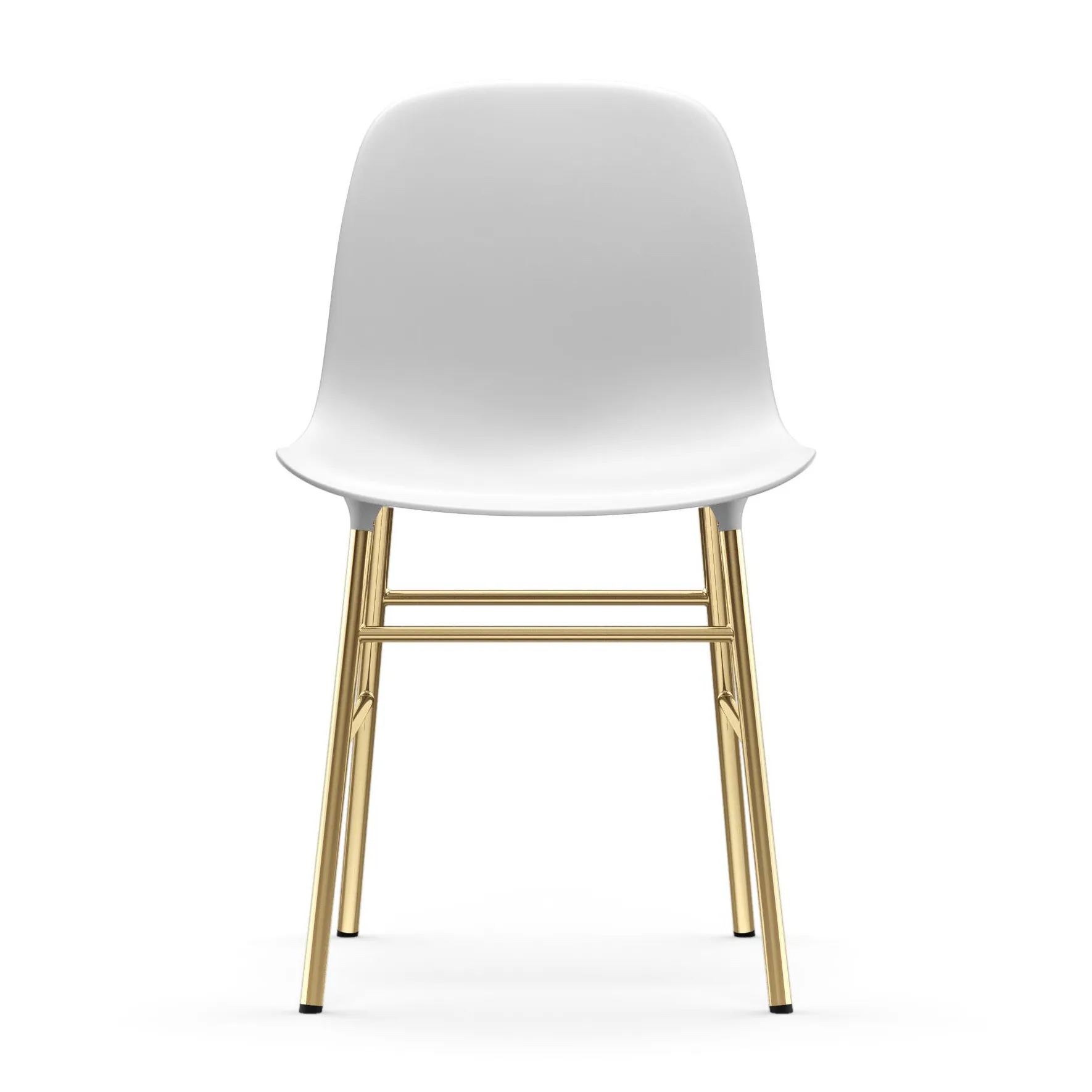 Form stoel messing poten, Wit Normann Copenhagen