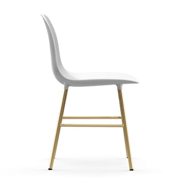 Form stoel messing poten - Wit - Normann Copenhagen