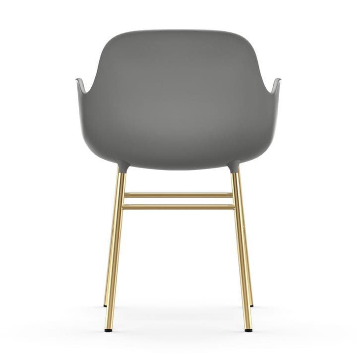 Form stoel met armleuningen messing poten, Grijs Normann Copenhagen