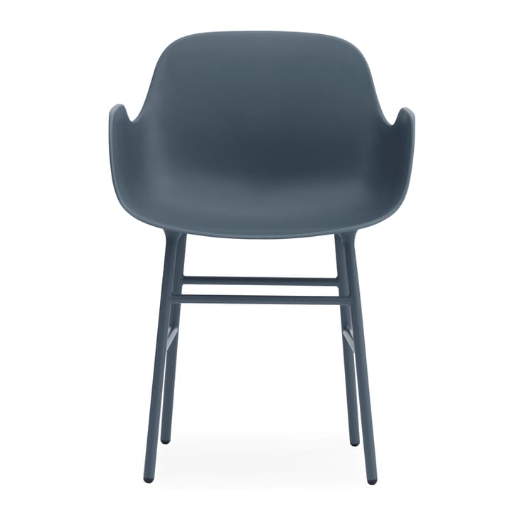 Form stoel met armleuningen metalen poten - Blauw - Normann Copenhagen