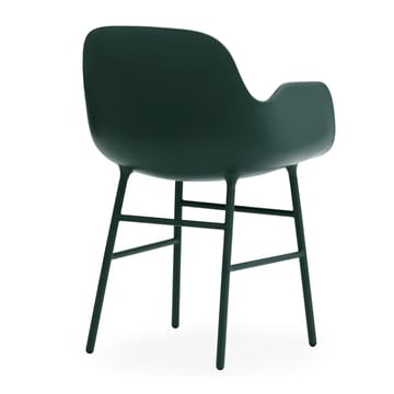 Form stoel met armleuningen metalen poten - Groen - Normann Copenhagen