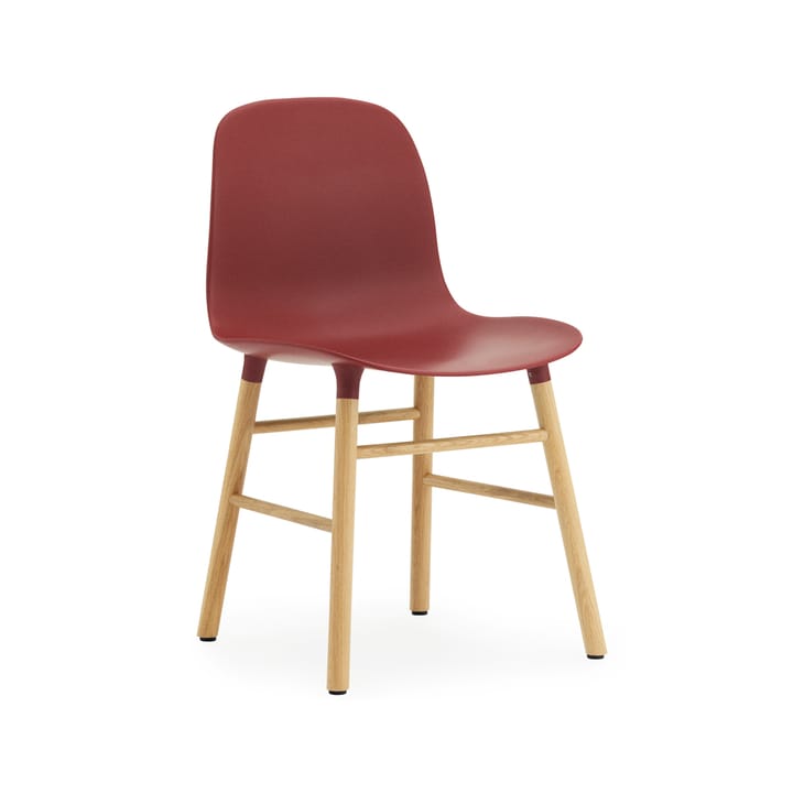 Form Stoel - red, eikenhouten poten - Normann Copenhagen