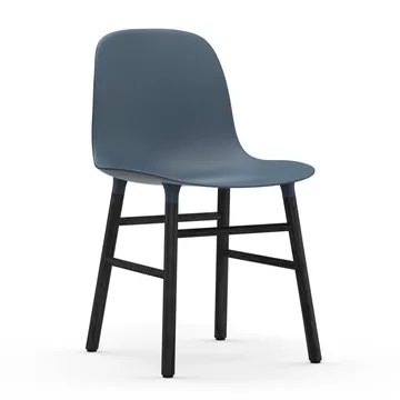 Form stoel zwarte poten - Blauw - Normann Copenhagen