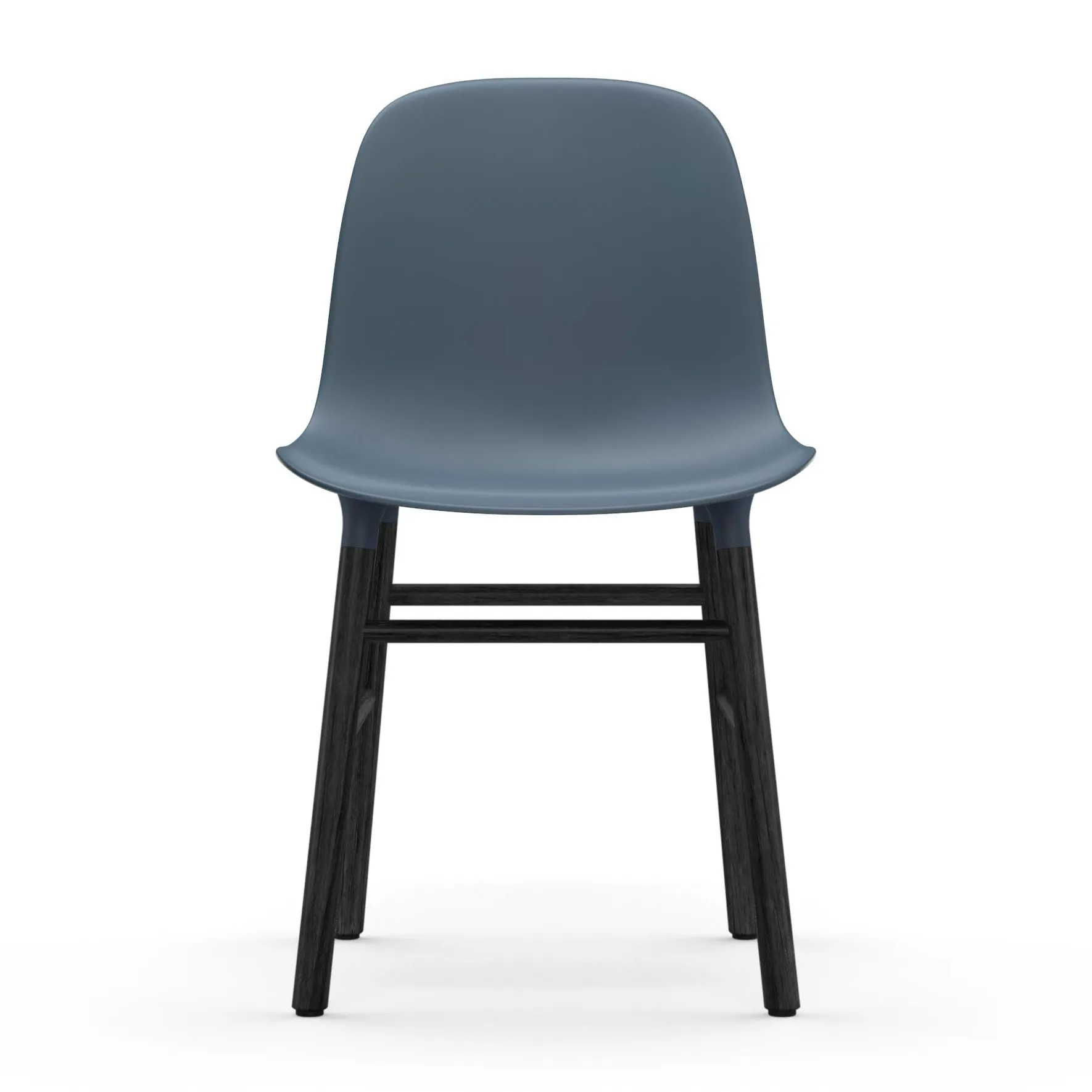Form stoel zwarte poten, Blauw Normann Copenhagen