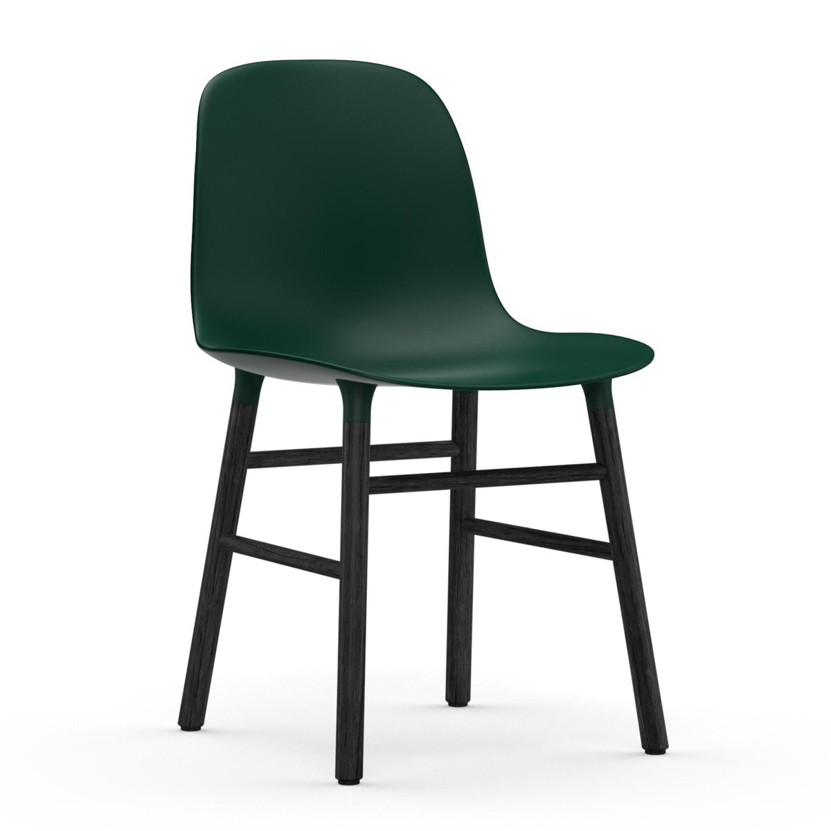 Normann Copenhagen Form stoel zwarte poten Groen