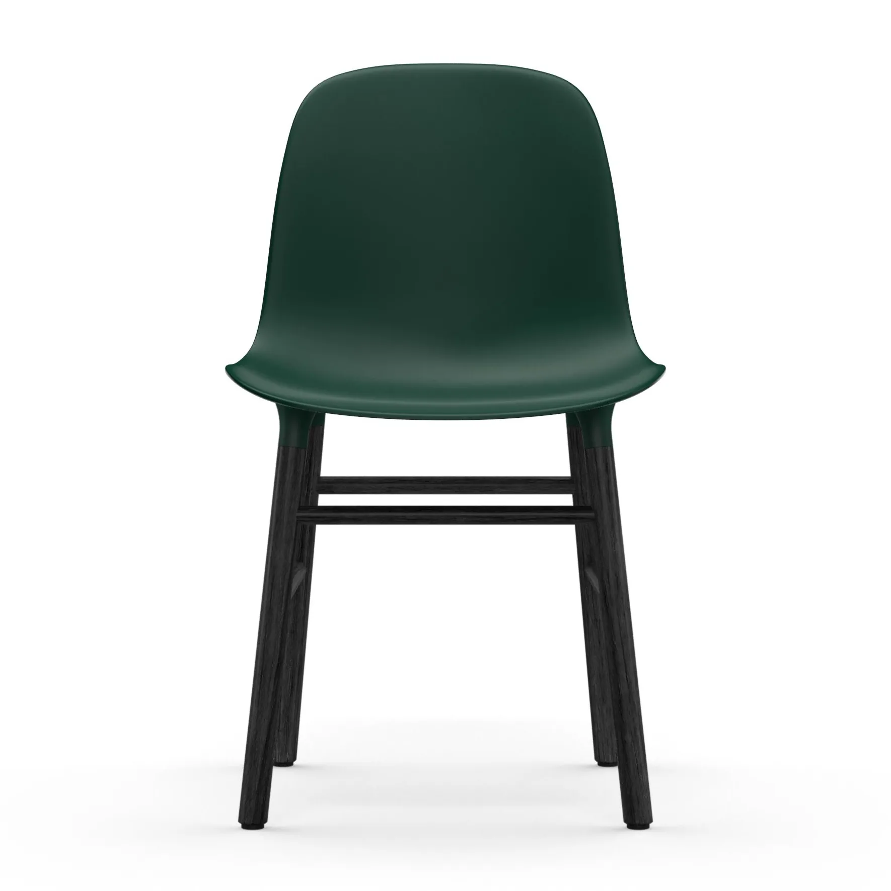 Form stoel zwarte poten, Groen Normann Copenhagen