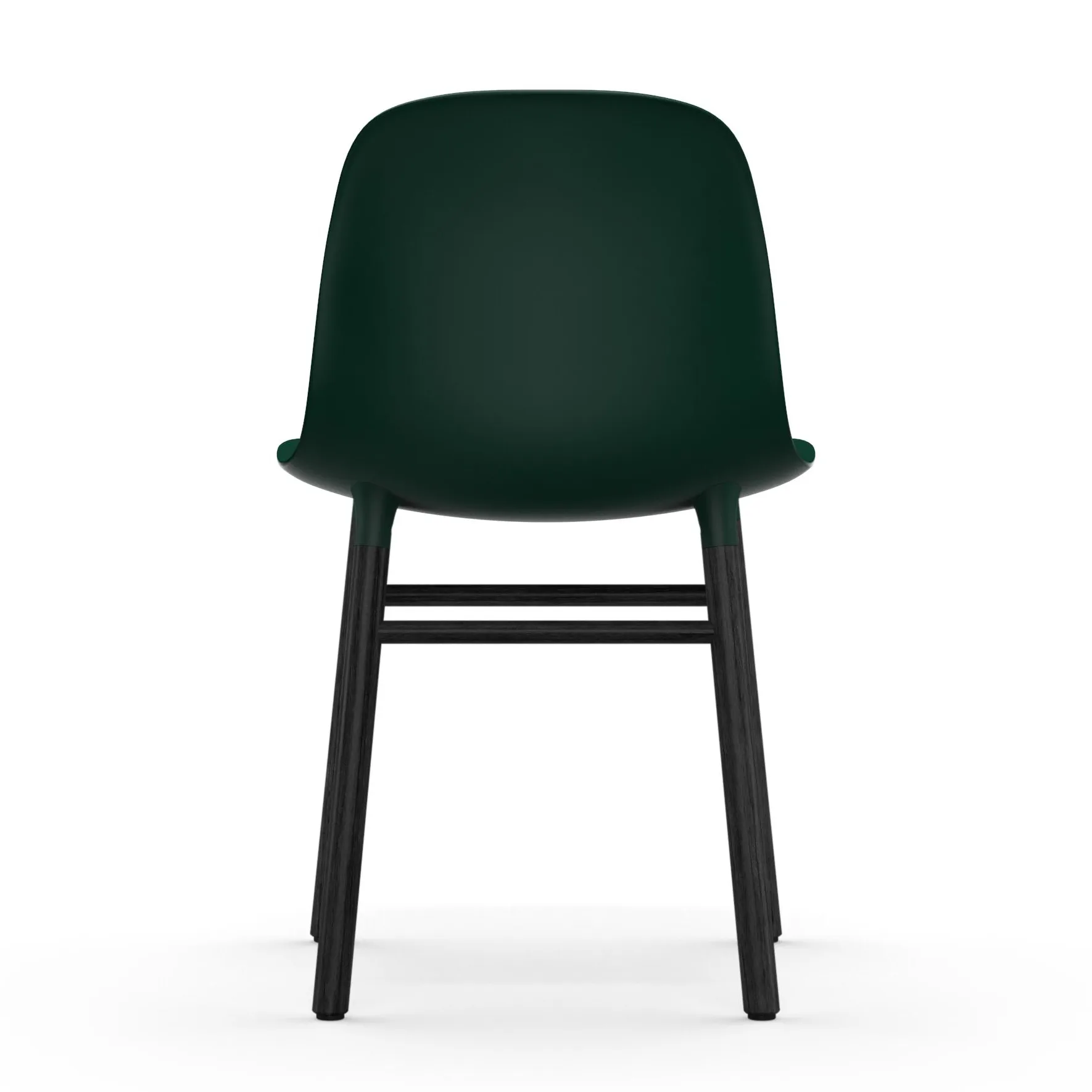 Form stoel zwarte poten, Groen Normann Copenhagen