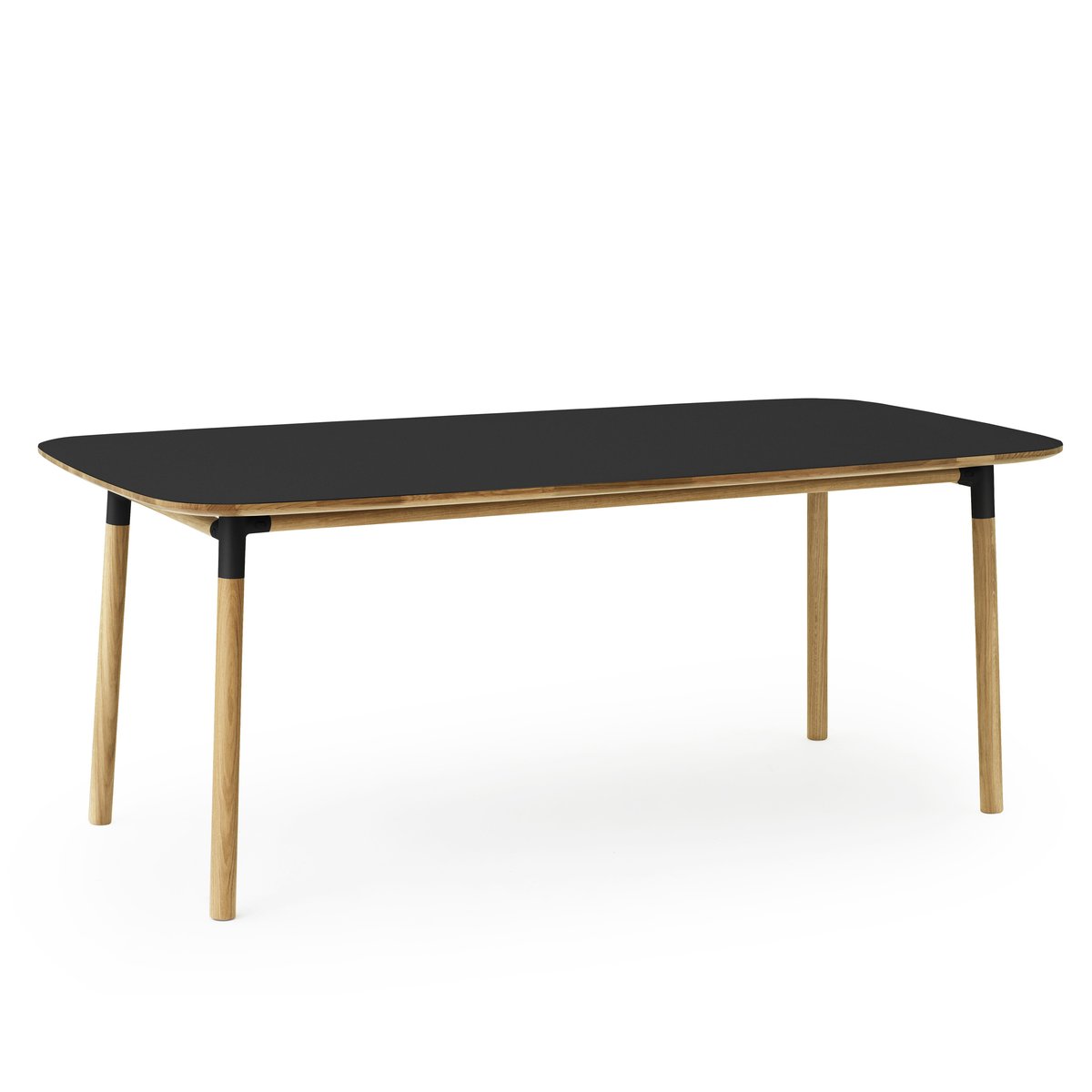 Normann Copenhagen Form tafel 95x200 cm zwart | Scandinavisch Interieur | Eettafels | Zwart