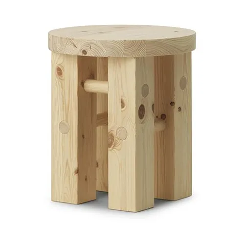 Fyr ronde kruk 45 cm - Pijn, Ø40x45 cm - Normann Copenhagen