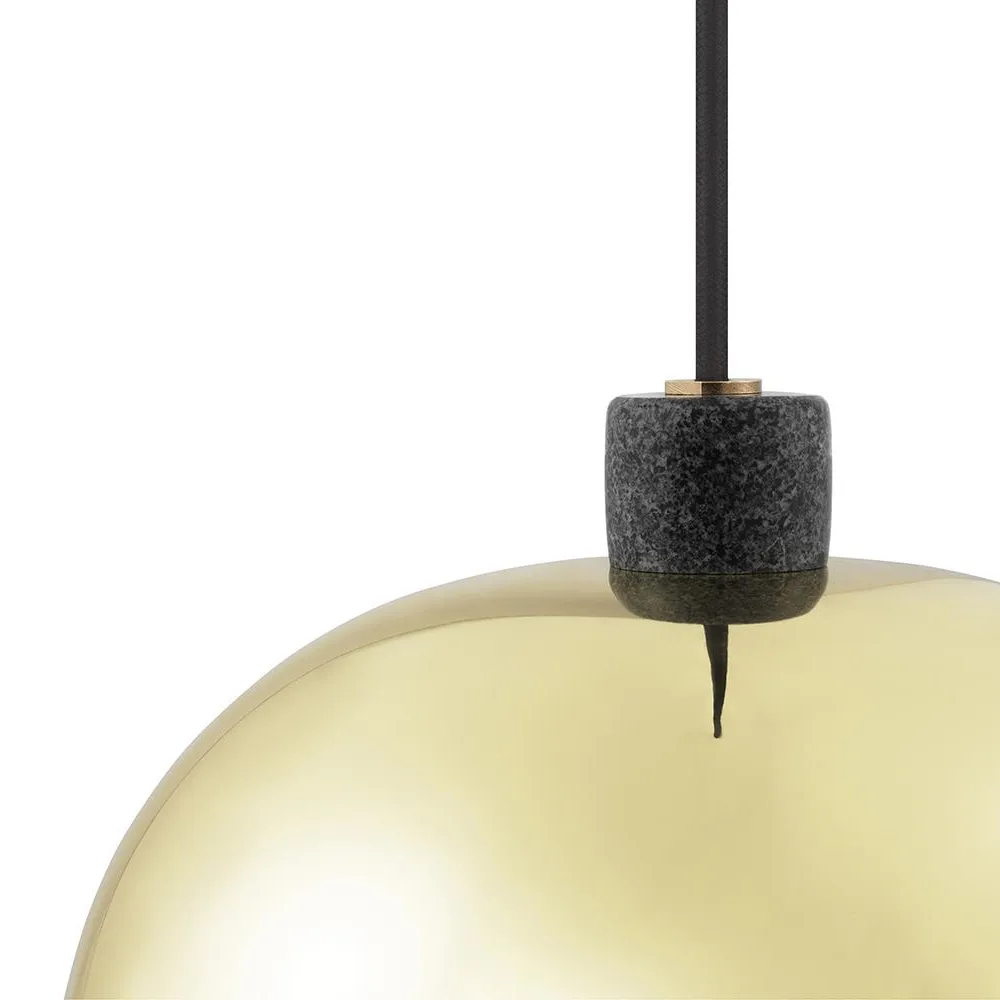 Grant hanglamp, brass, klein- staal, graniet Normann Copenhagen