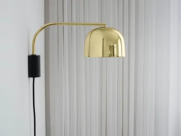 Grant muurlamp - brass, klein- staal, graniet - Normann Copenhagen