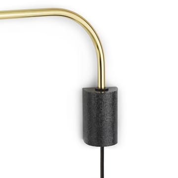 Grant muurlamp - brass, klein- staal, graniet - Normann Copenhagen