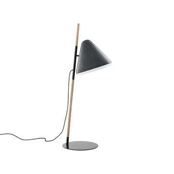 Hello vloerlamp - grey, beukenhouten voet - Normann Copenhagen