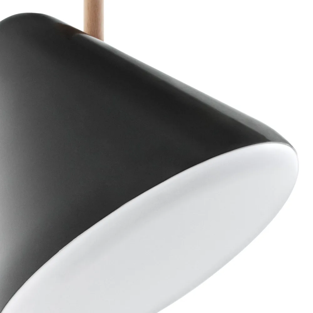 Hello vloerlamp, grey, beukenhouten voet Normann Copenhagen