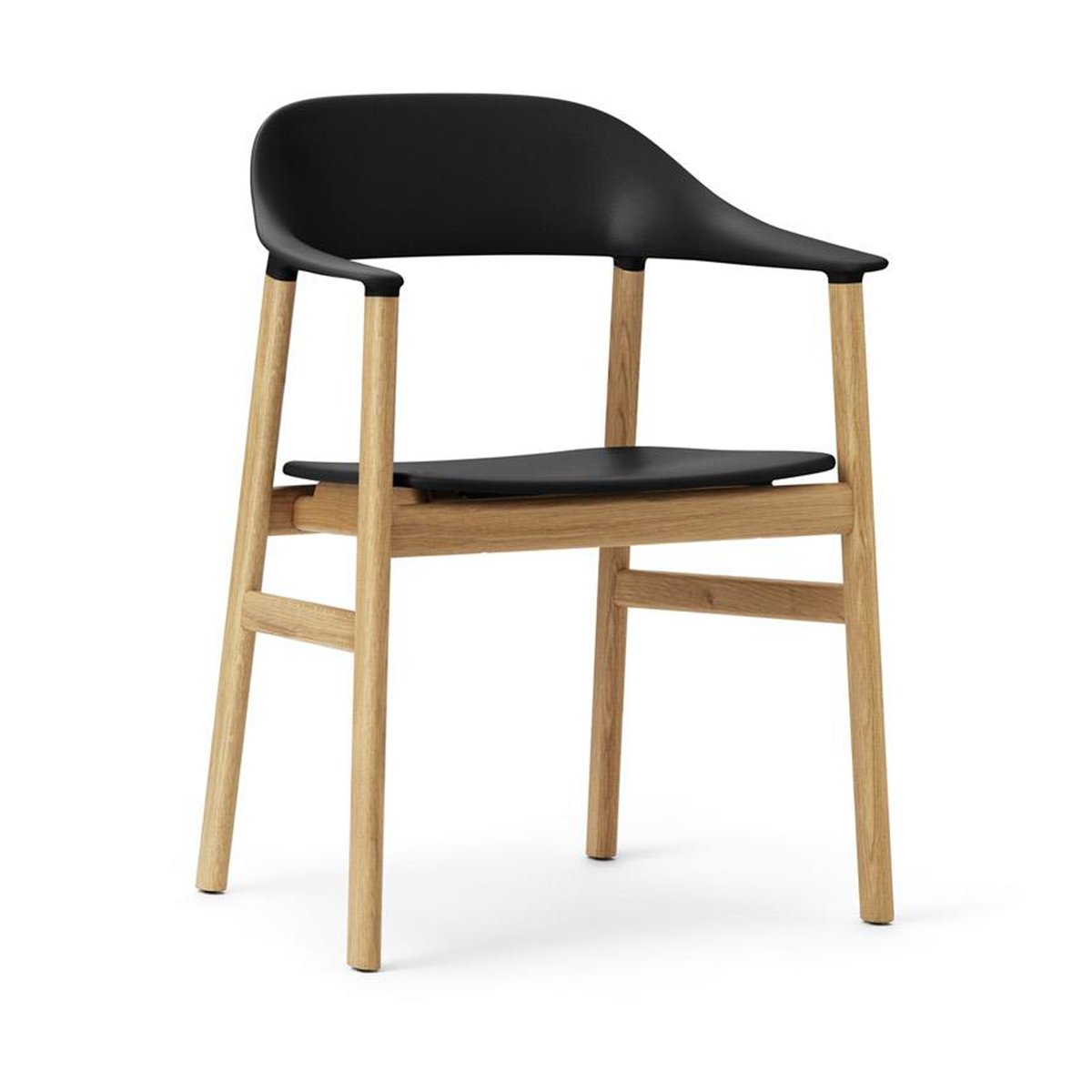 Normann Copenhagen Herit eiken stoel Black | Scandinavisch Interieur | Stoelen | Zwart