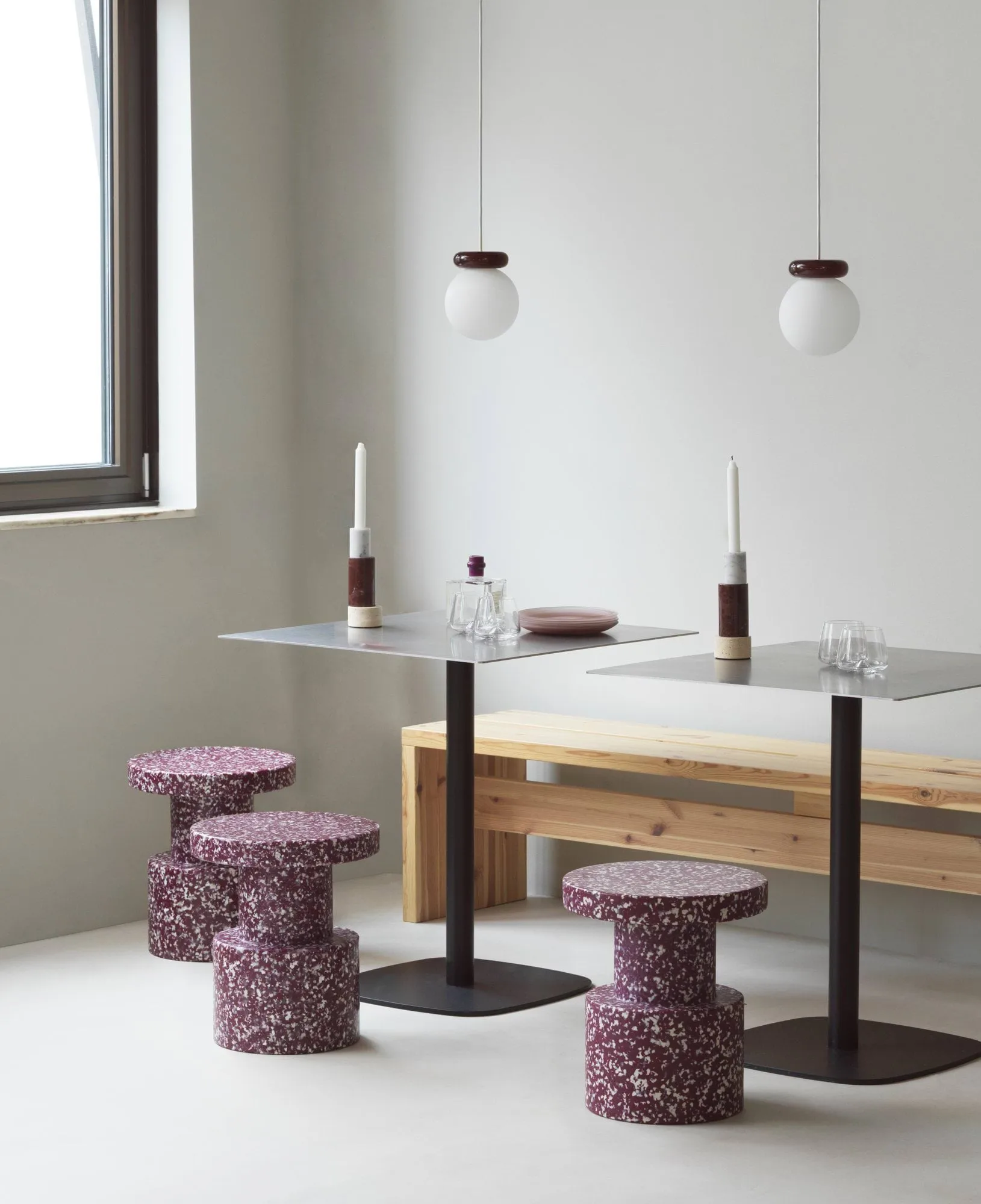 Hinx hanglamp, Bordeauxrood, Ø15x18 cm Normann Copenhagen