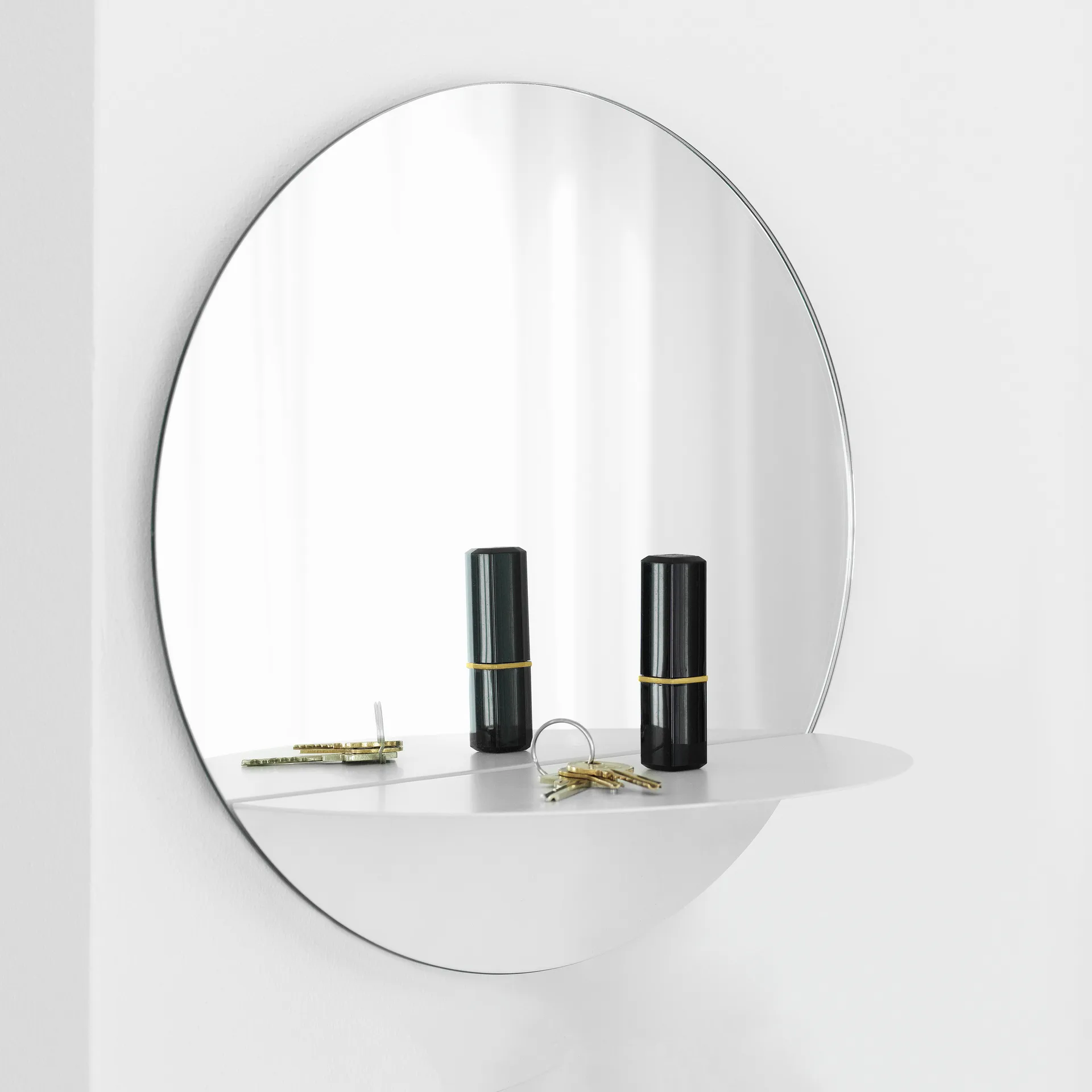Horizon spiegel rond, wit Normann Copenhagen