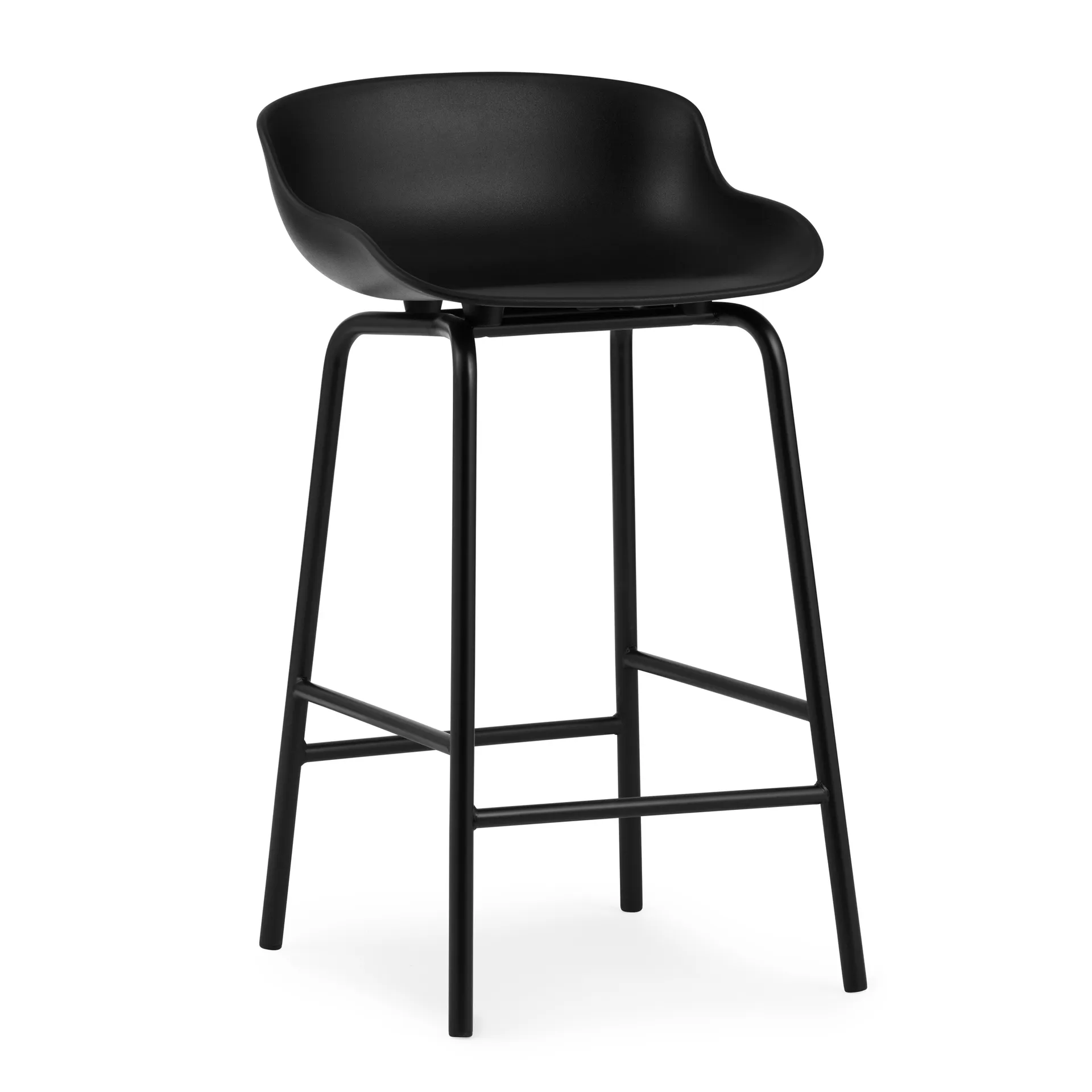 Hyg barkruk metalen poten 65 cm, Zwart Normann Copenhagen