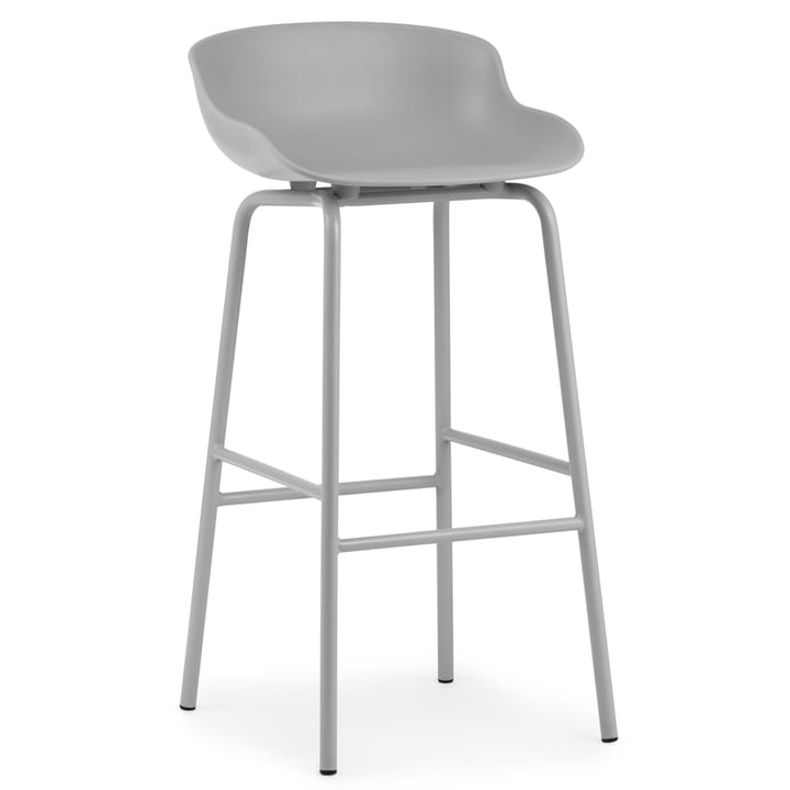 Hyg barkruk metalen poten 75 cm - Grijs - Normann Copenhagen