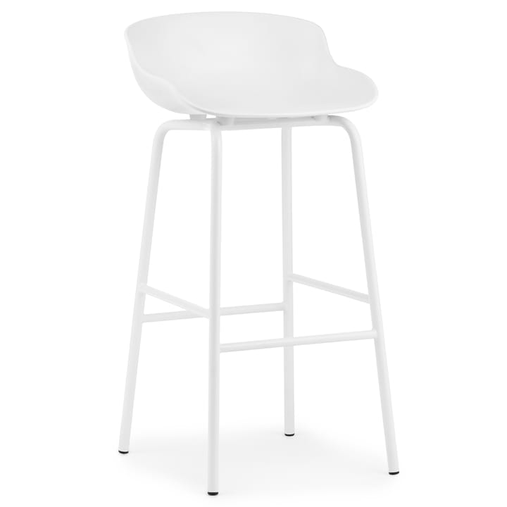 Hyg barkruk metalen poten 75 cm - Wit - Normann Copenhagen