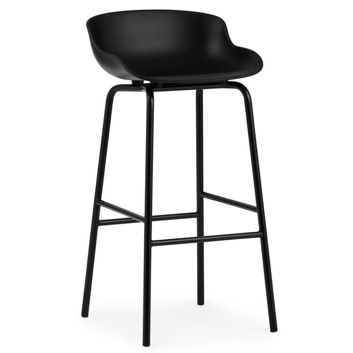 Hyg barkruk metalen poten 75 cm - Zwart - Normann Copenhagen