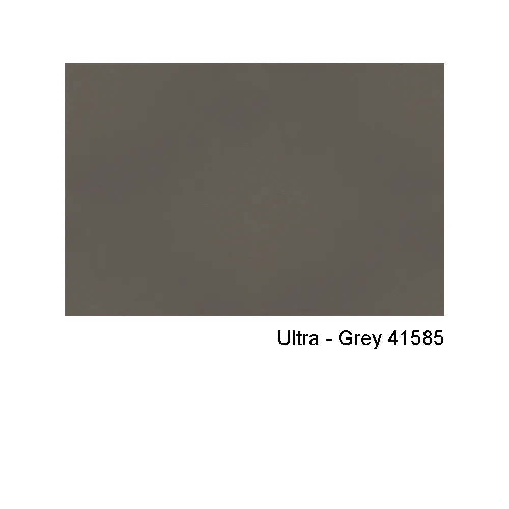 Hyg fauteuil, leer ultra 41585 grijs, draaivoet van aluminium Normann Copenhagen