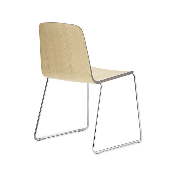 Just stoel, zwart, zwarte rand, zwart metalen onderstel Normann Copenhagen