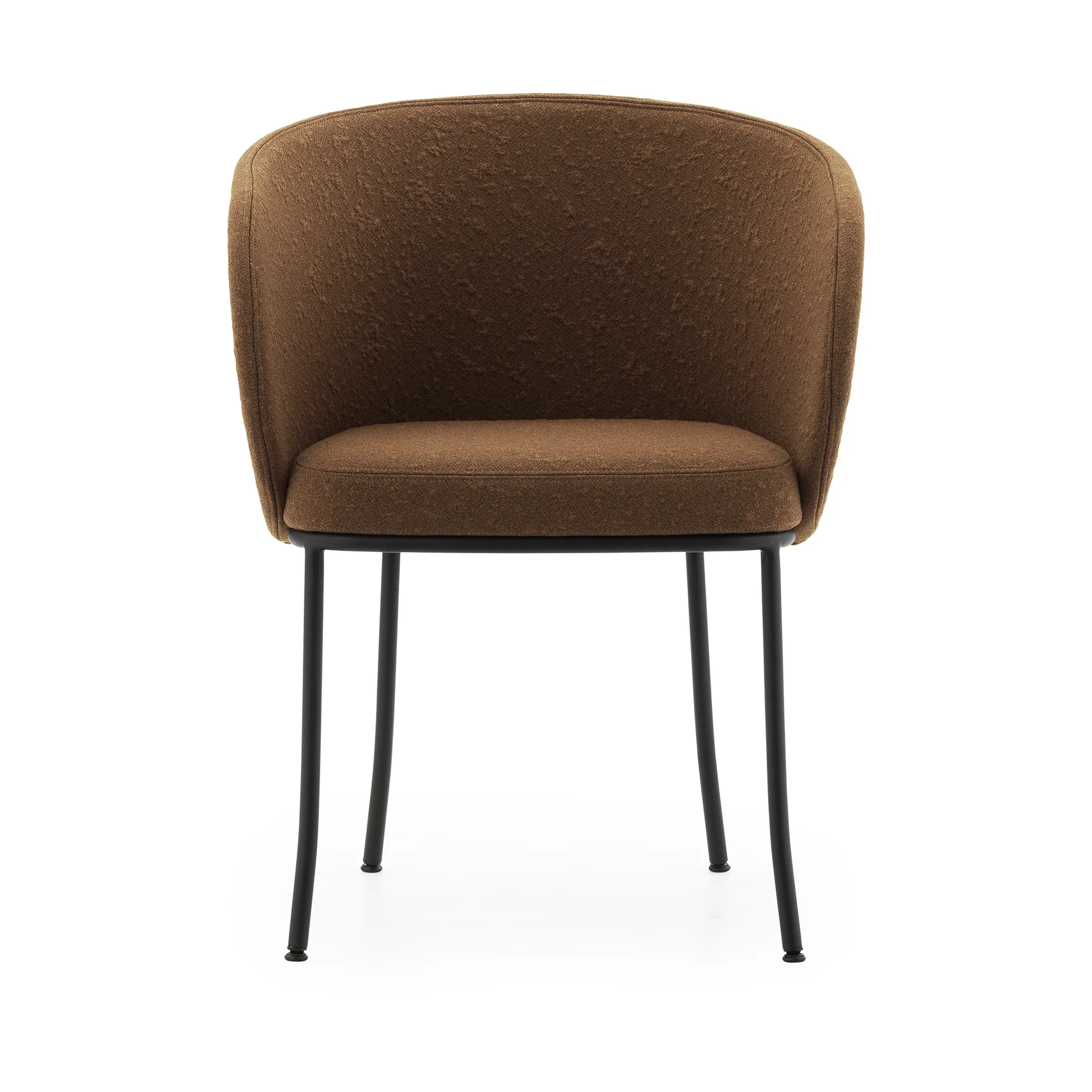 Knit stoel met armleuningen, Brandy-black steel Normann Copenhagen