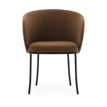 Knit stoel met armleuningen - Brandy-black steel - Normann Copenhagen