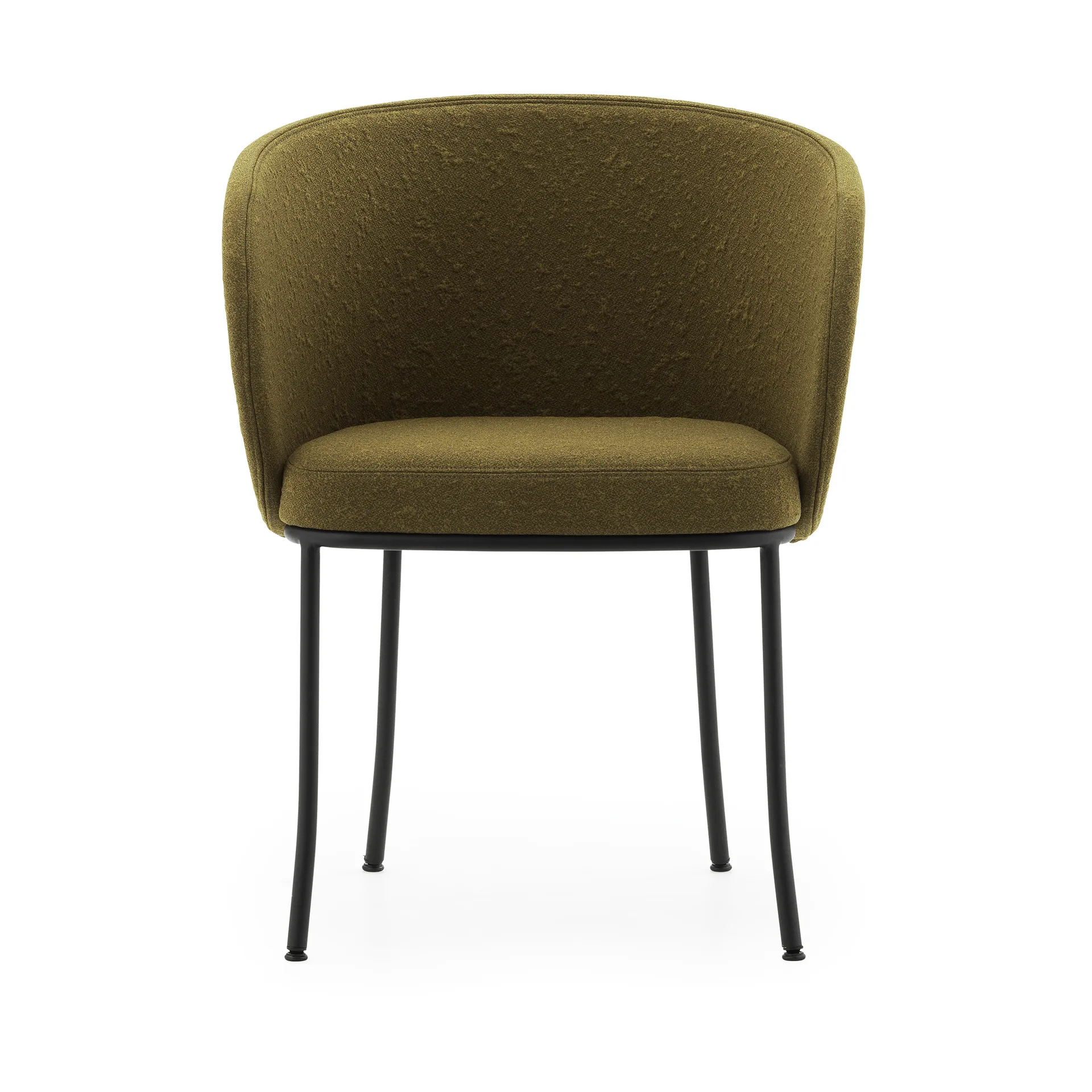 Knit stoel met armleuningen, Olive-black steel Normann Copenhagen