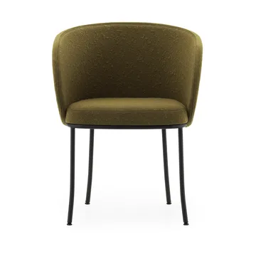 Knit stoel met armleuningen - Olive-black steel - Normann Copenhagen
