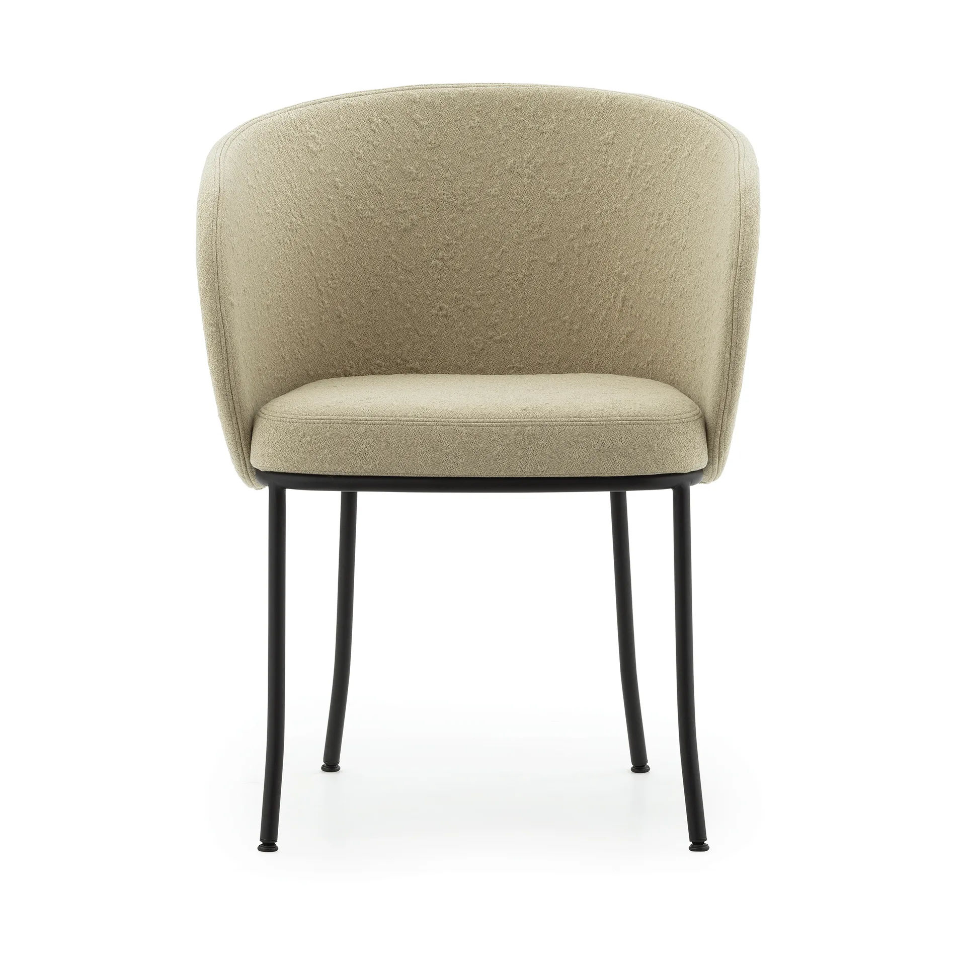 Knit stoel met armleuningen, Sand-black steel Normann Copenhagen