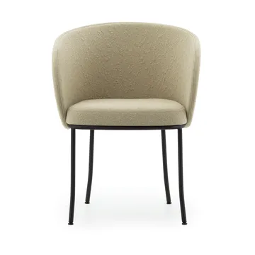 Knit stoel met armleuningen - Sand-black steel - Normann Copenhagen