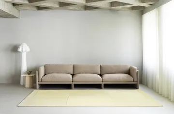 Level wollen vloerkleed - Light yellow, 170x240 cm - Normann Copenhagen