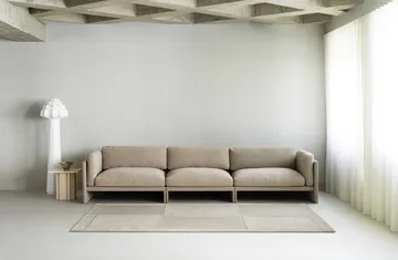 Level wollen vloerkleed - Warm grey, 200x300 cm - Normann Copenhagen