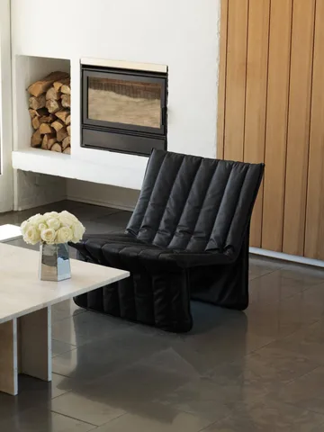 Limit loungestoel - Leer Ultra 41599 zwart - Normann Copenhagen