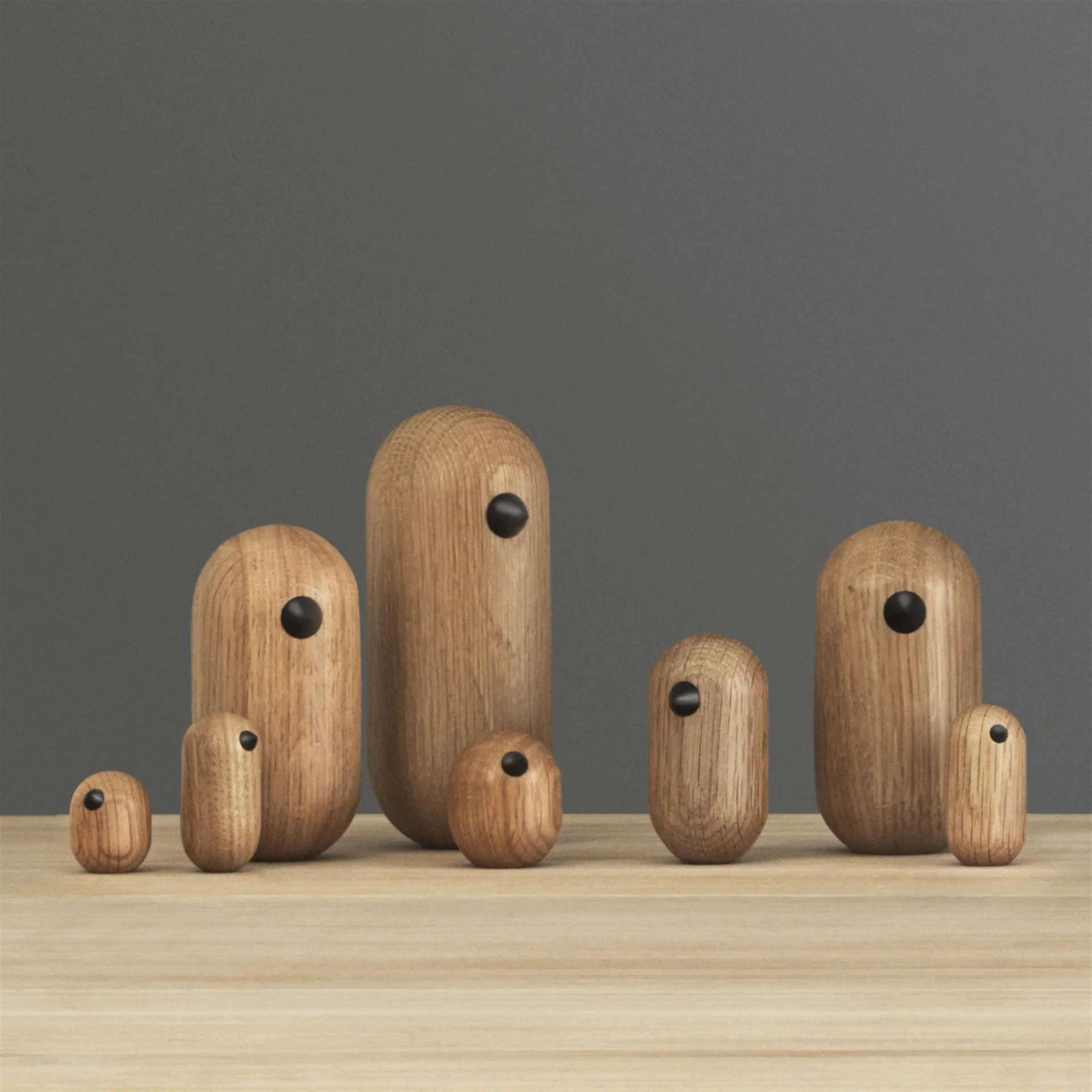 Little Bird figuur eikenhout, 13,5 cm. Normann Copenhagen